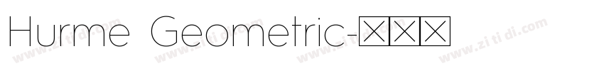 Hurme Geometric字体转换